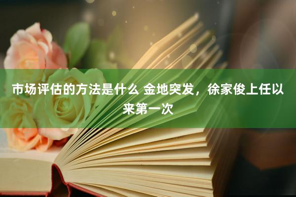 市场评估的方法是什么 金地突发，徐家俊上任以来第一次