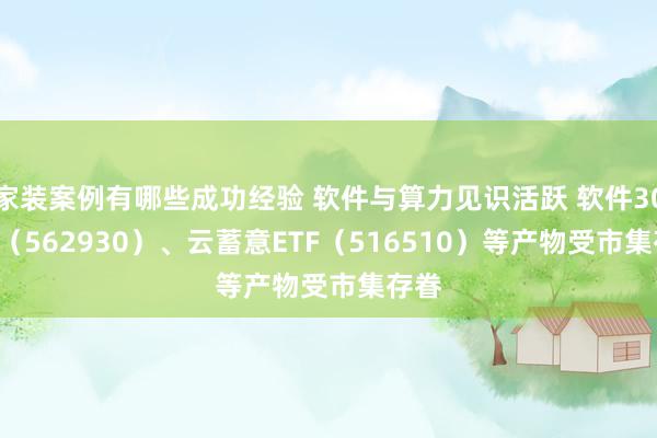 家装案例有哪些成功经验 软件与算力见识活跃 软件30ETF（562930）、云蓄意ETF（516510）等产物受市集存眷