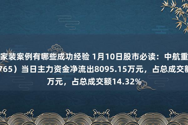 家装案例有哪些成功经验 1月10日股市必读：中航重机（600765）当日主力资金净流出8095.15万元，占总成交额14.32%